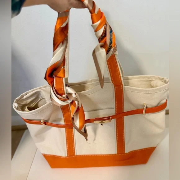 ✨ Limited Edition Twilly Tote “Boatkin” Bag – Burnt Orange ✨
New without tags | - Picture 3 of 10
